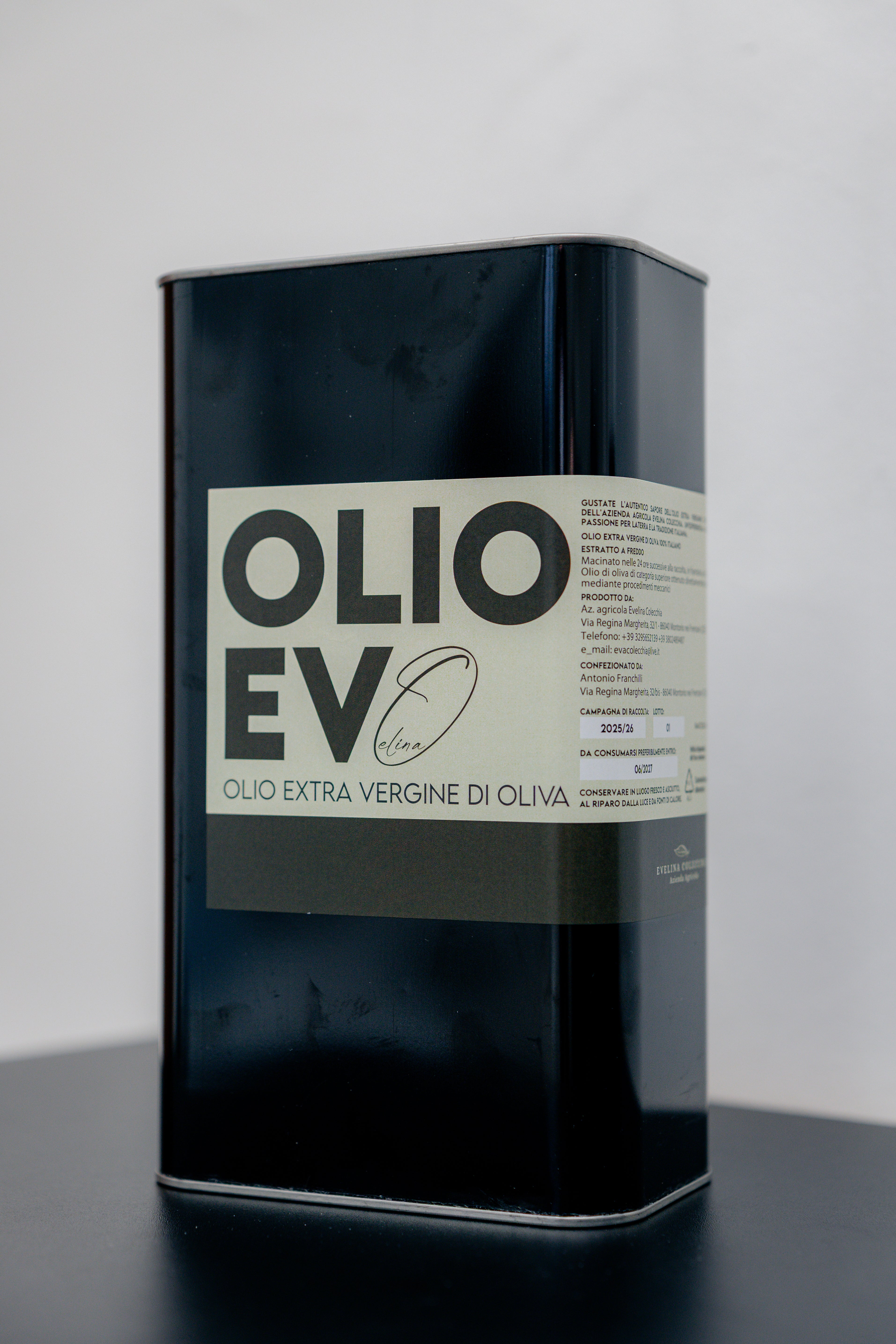 OLIO EVELINA extra vergine di oliva 3 litri